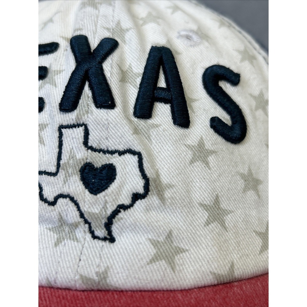 Texas‎ Home Free Ball Cap Hat Adjustable Baseball Red White Blue Stars State - Picture 9 of 16